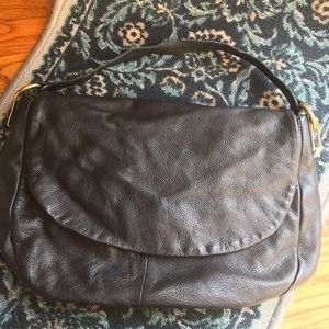 Leather hobo bag